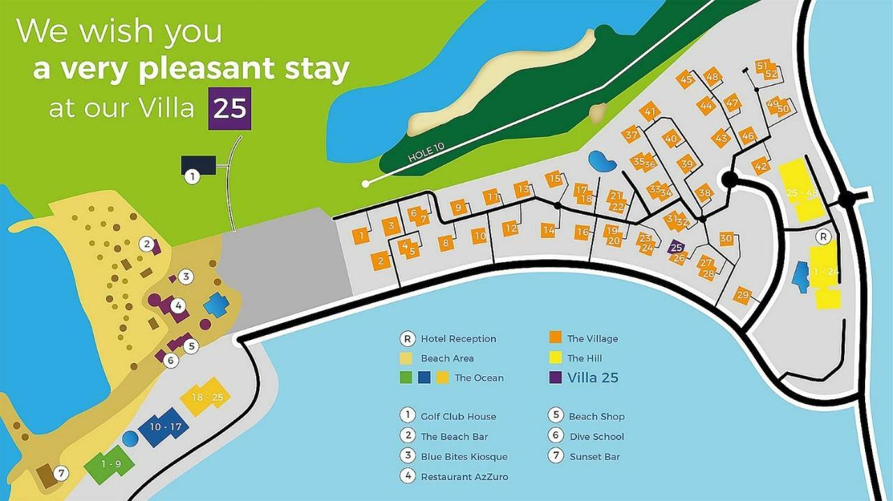 Blue Bay Beach Villa 25 3-Min Beach-Pool-Golf Εξωτερικό φωτογραφία
